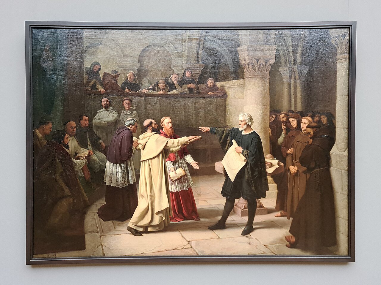 Painting of Columbus at Salamanca in the Albertinum