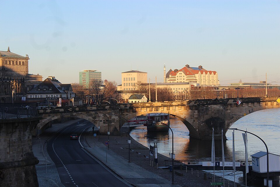 The Augustus Bridge seen from Brühl's Terrace