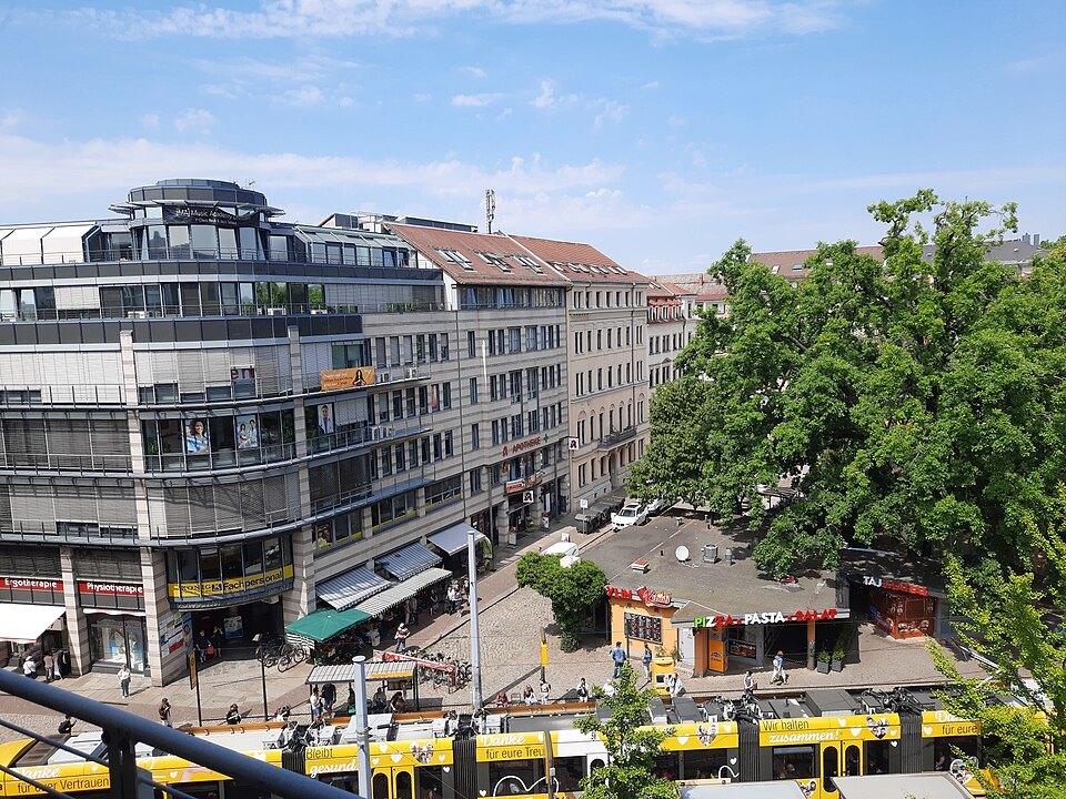 Fetscherplatz seen from above, Johannstadt