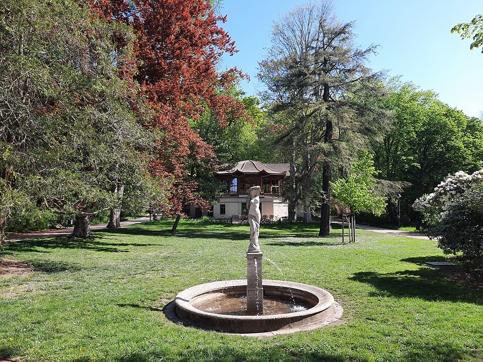The Chinese Pavilion in the park at Weißer Hirsch