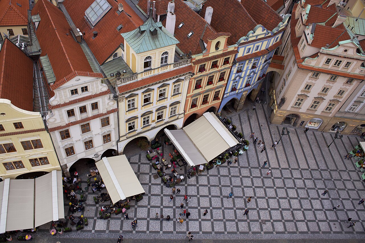 Prague's Old Town Square from above