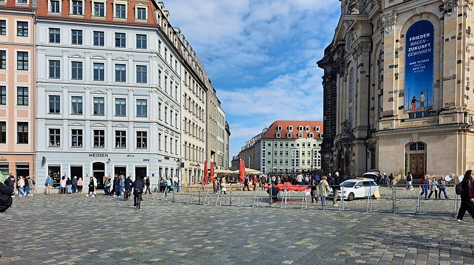 The rebuilt Neumarkt beside the Frauenkirche