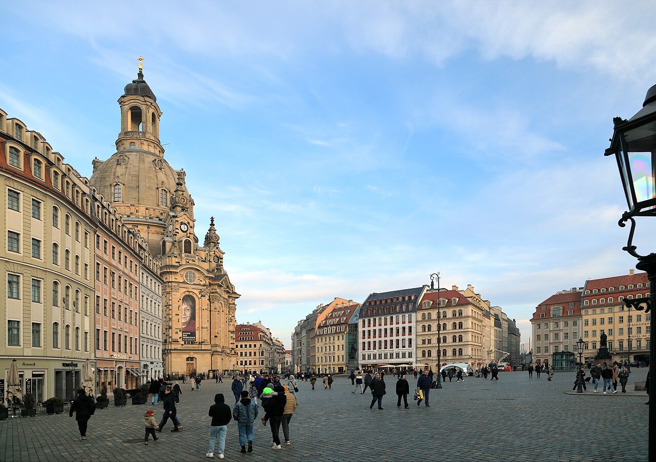 The Frauenkirche over the rebuilt Neumarkt