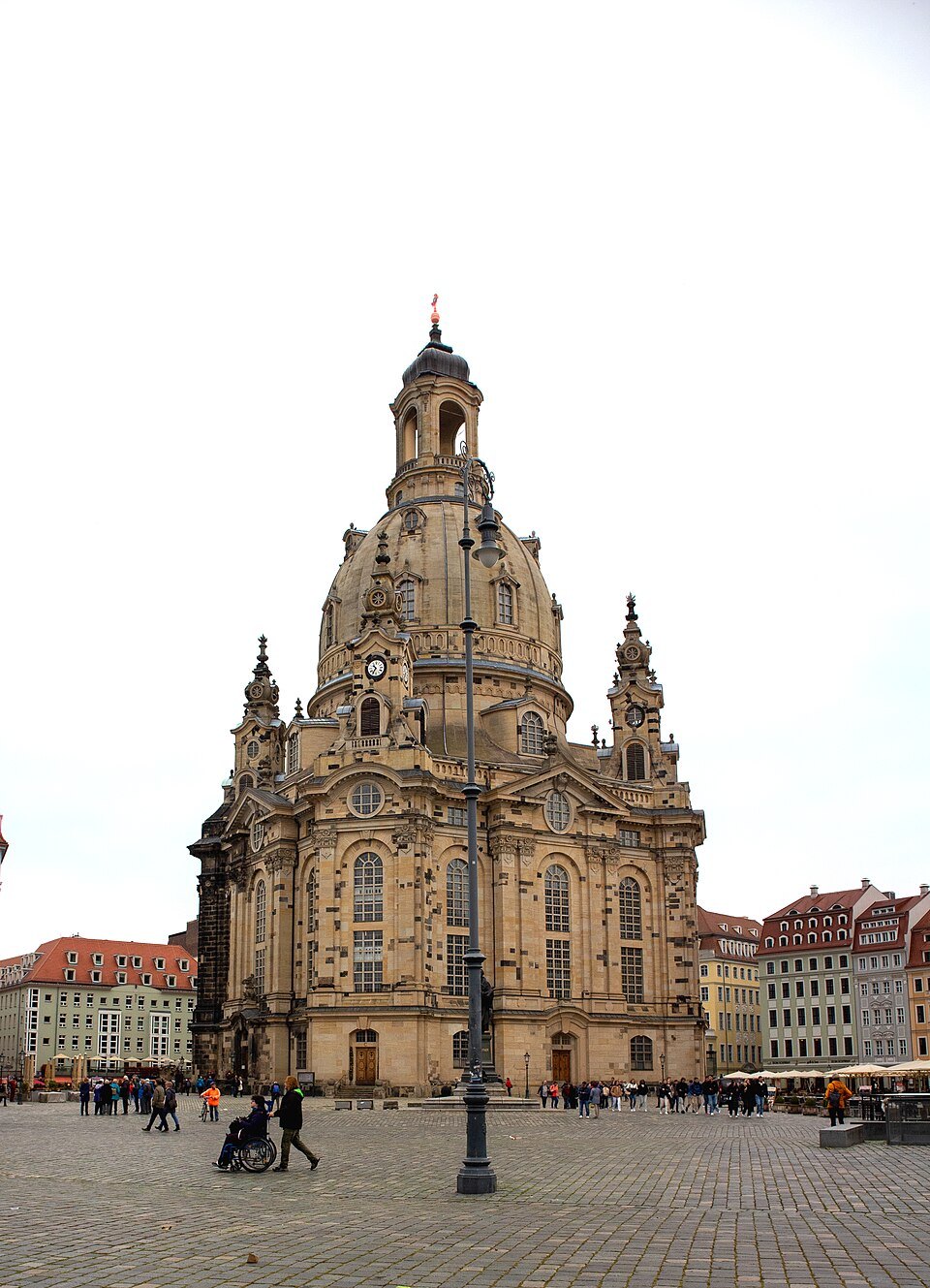 The Frauenkirche across the Neumarkt paving