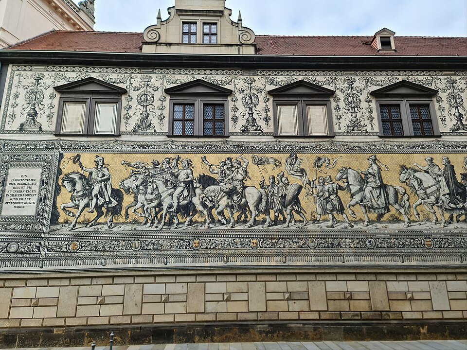 A section of the Fürstenzug's riders