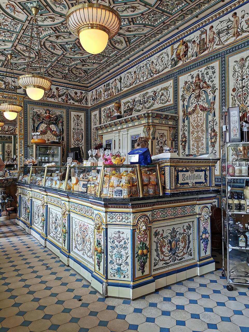 The dairy counter from the entrance