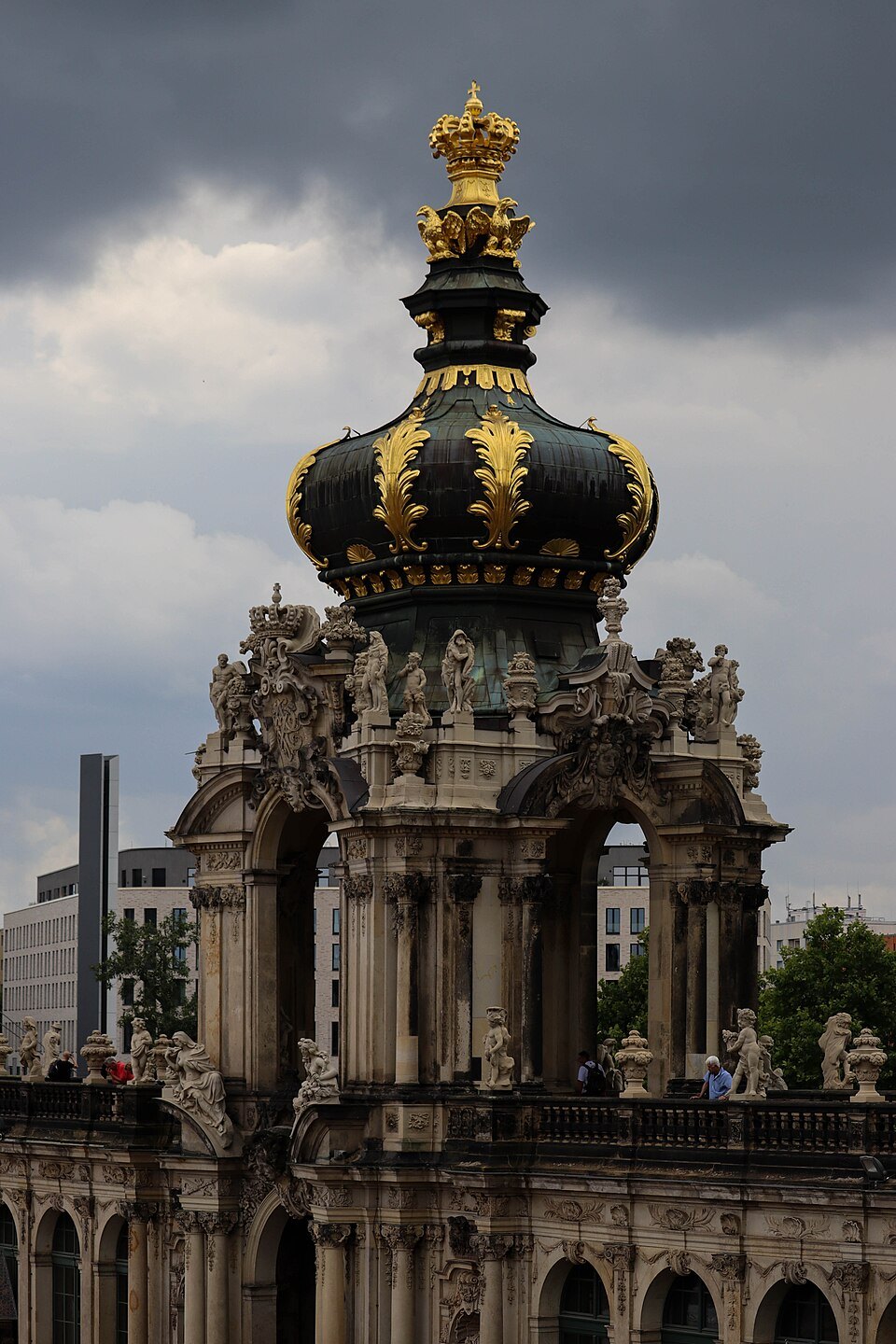 The Kronentor under dark clouds